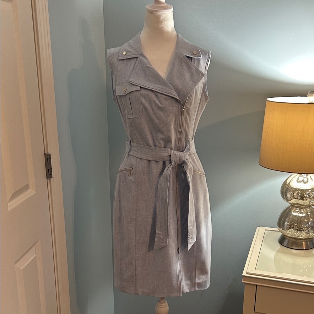 Calvin Klein Light Blue Sleeveless Mini Dress